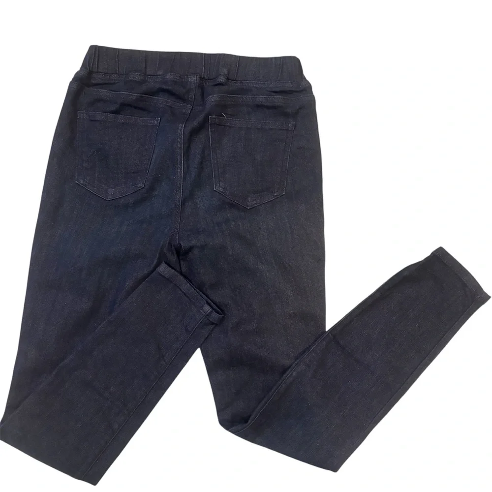 Eileen Fisher Navy Stretch Denim Organic Cotton Petite Size 2P - Picture 3 of 11
